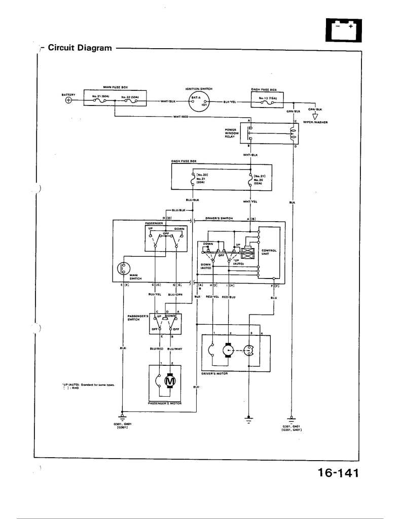 Power window diagram honda civic #4